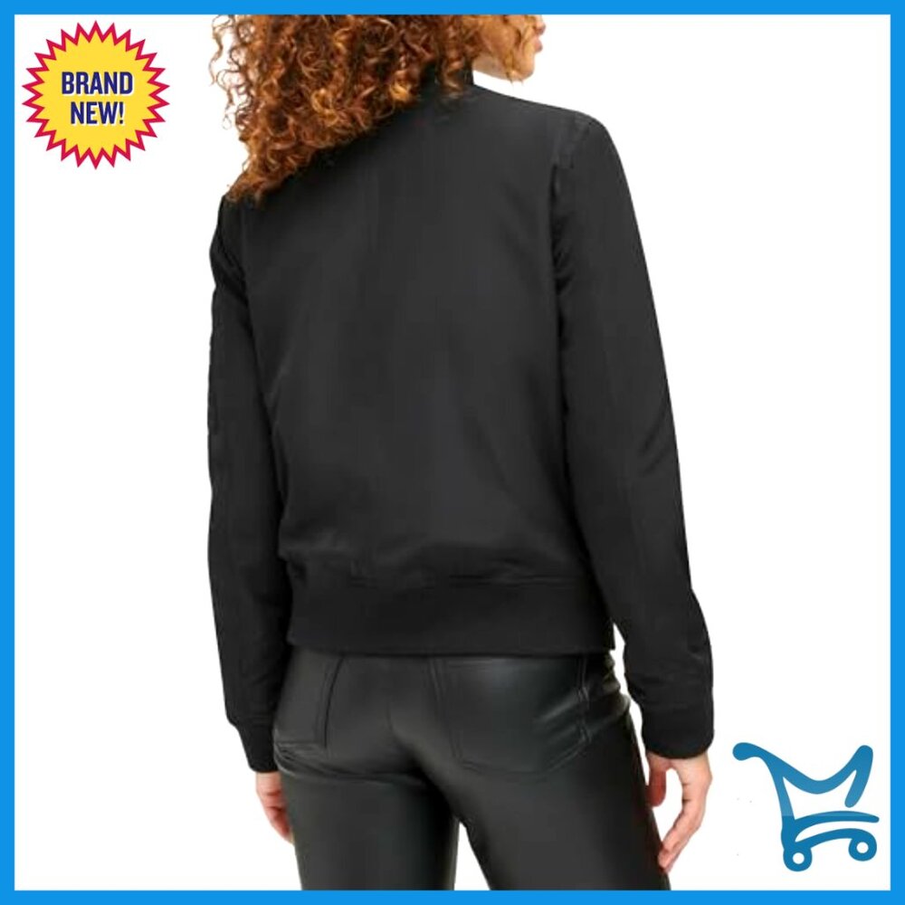 Bomber Jacket Lightweight Polyester Rib Knit Trim… - image 4